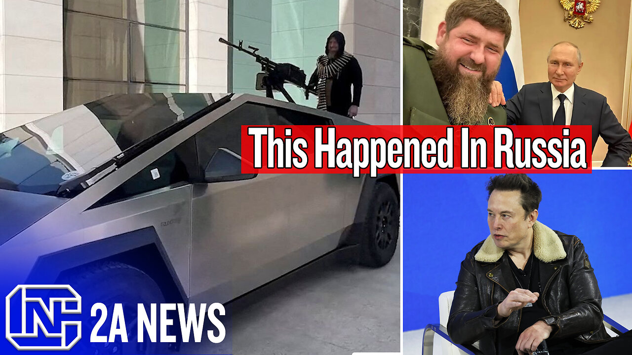 Russian Warlord Flaunts CyberTruck With Machine Gun Mounted, Thanks Elon Musk, Then This Happened