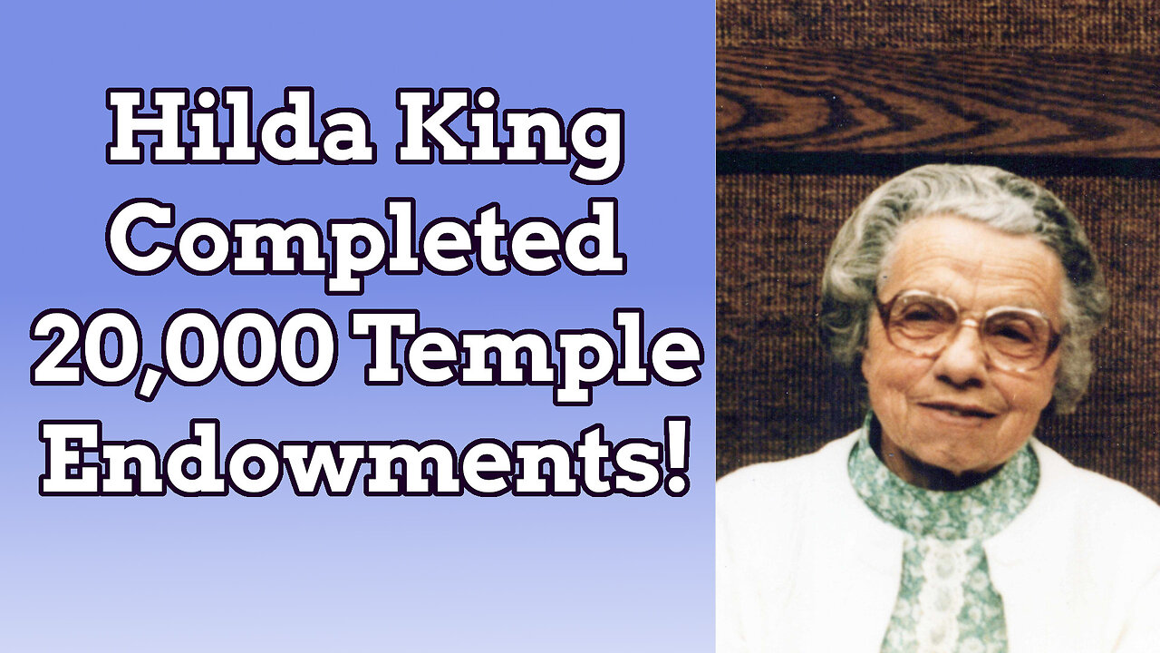 Sister Hilda King Completed 20,000 Temple Endowments