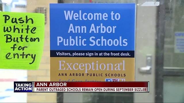 Ann Arbor parents express concern about their kids in school during heat wave