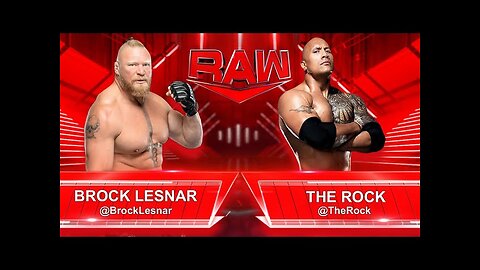 WWE 2k23 the Rock vs Brock Lesnar 😈😈