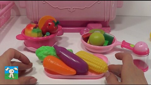 Juguetes Educativos con Velcro Para Cortar Frutas y Cocina Cocinita Aprender las Frutas Para Niños