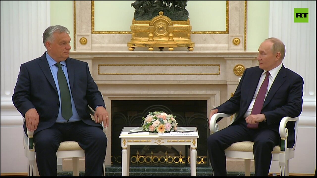 Hungarys PM Viktor Orban meets with Russias President Putin, 5th July 2024