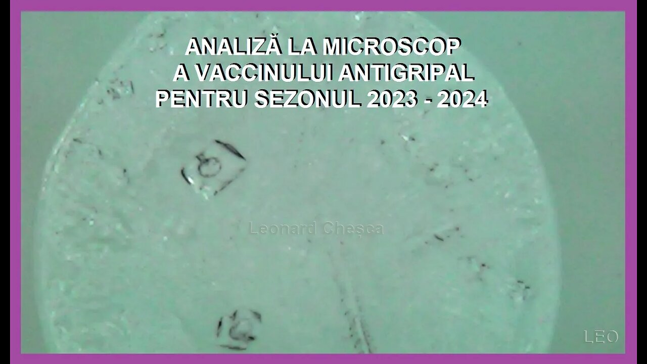ANALIZA LA MICROSCOP A VACCINULUI ANTIGRIPAL CLASIC
