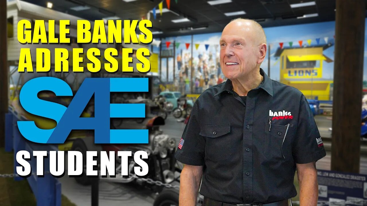Gale Banks receives the SAEs Peter Bryant Challenger Award