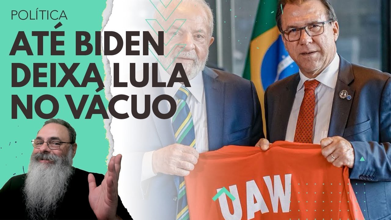 BIDEN deixa LULA no VÁCUO e ÚNICO PONTO em COMUM, para não FICAR MAIS FEIO, foi FALAR de SINDICATO