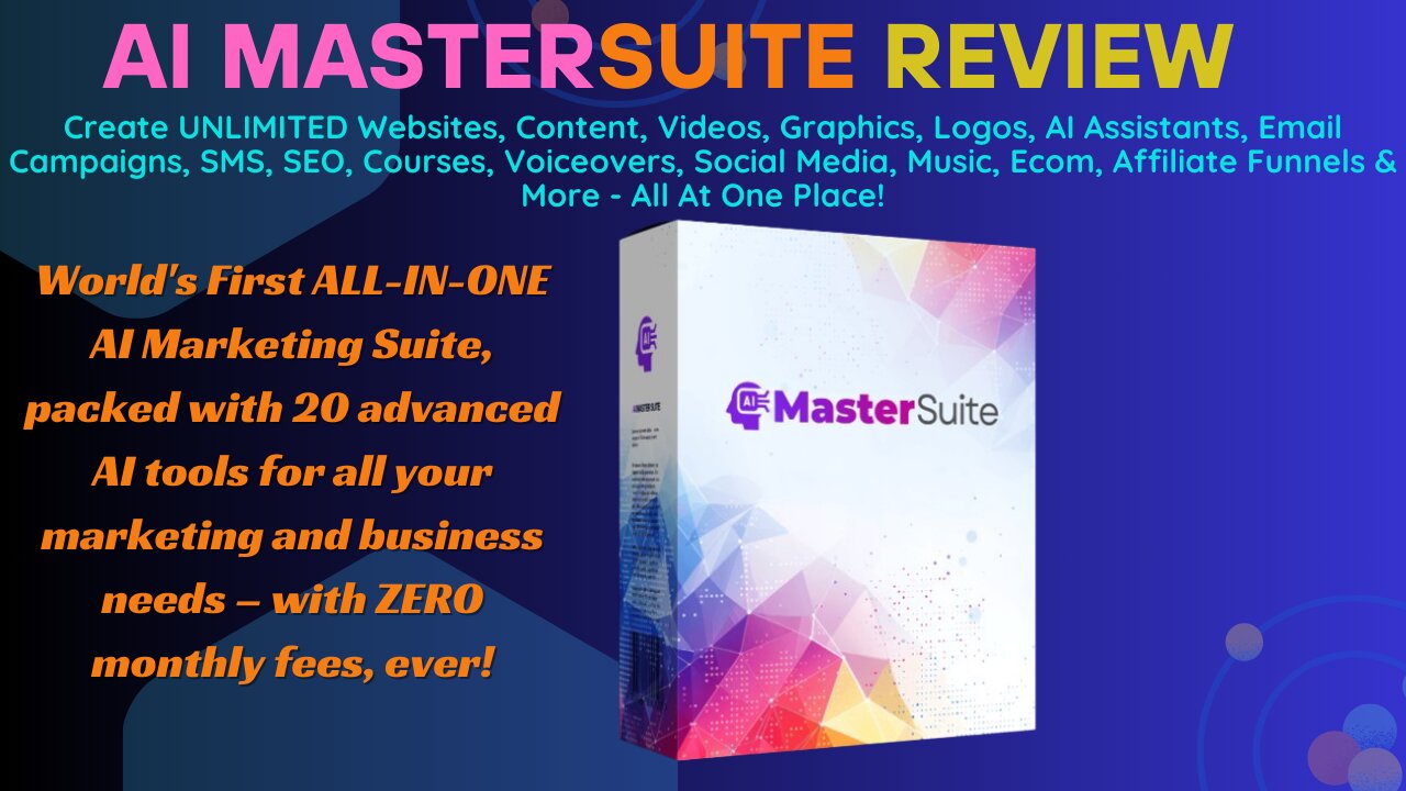AI MasterSuite Review - The Worlds 1st Ai Marketing Tools!