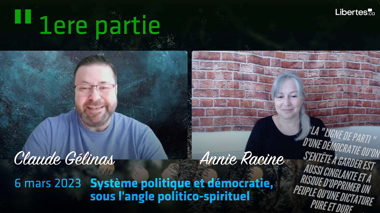 Système politique et démocratie, sous langle politico-spirituel, en ce 6 mars 2023
