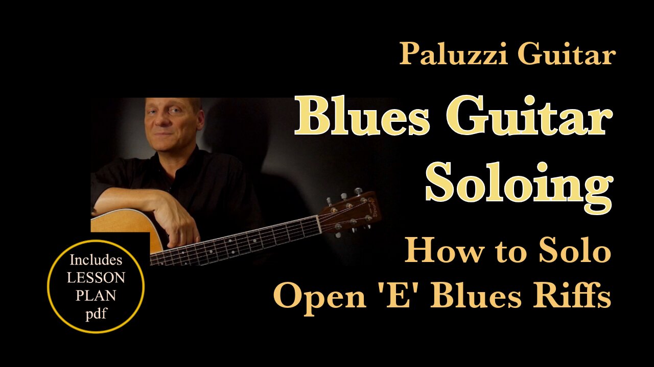 Blues Guitar Soloing Lesson for Beginners [How to Solo Open E Riffs]