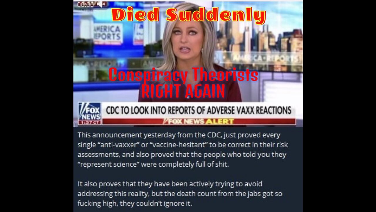 💉Died Suddenly - STROKES & HEART ATTACKS 💉Patent & CDC Statement Below 👇