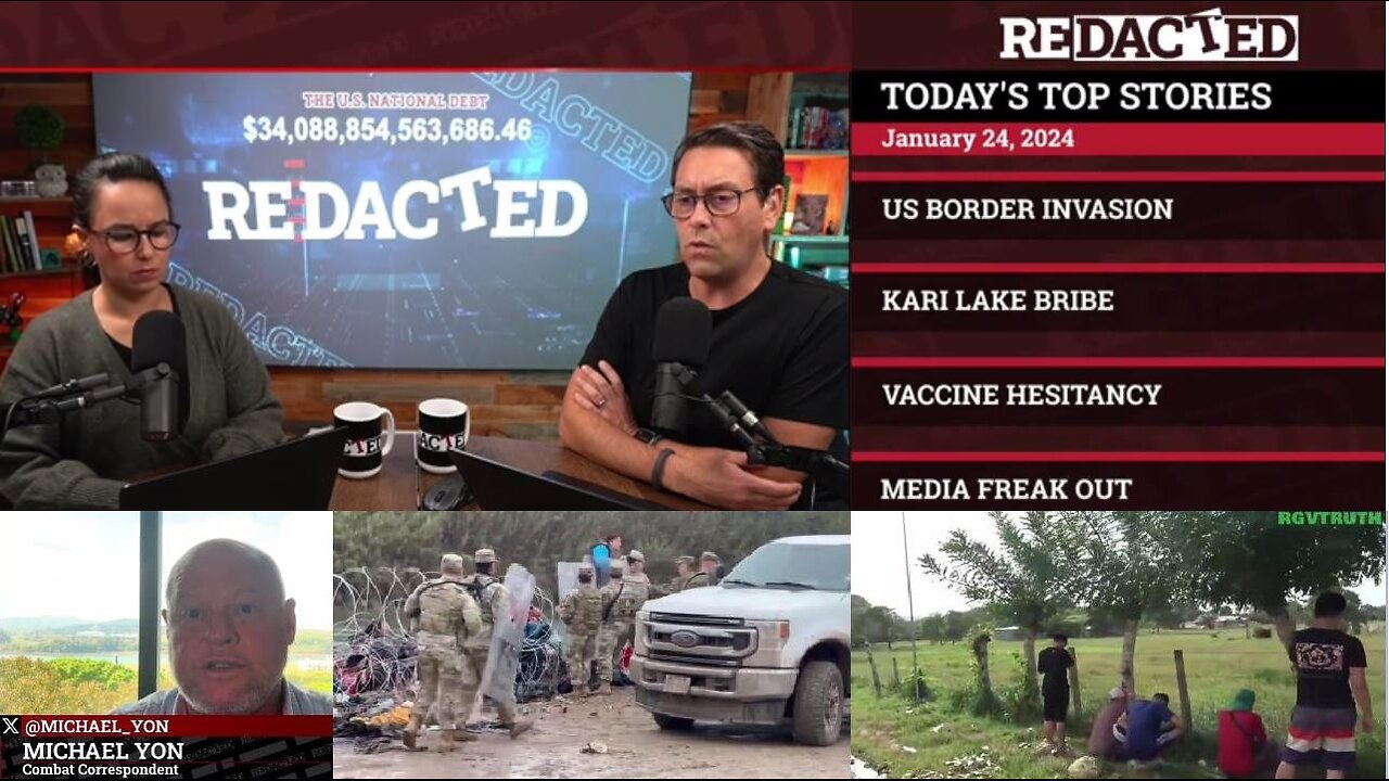 No ONE Is Ready for Whats Coming Across Our Border, This is Civil War | Full Redacted Show Link in Details w Clayton Morris (1-24-24)