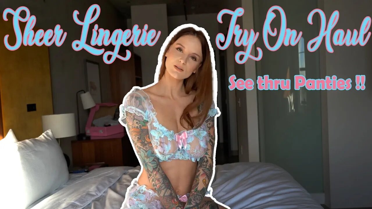 Sheer & See Thru lingerie try on haul | PANTY HAUL
