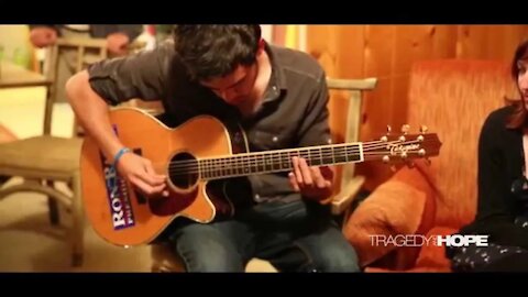 Carlos Morales breaks Jordan Page's Guitar @ PorcFest XII 2015