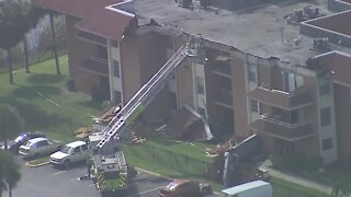 Roof of apartment building partially collapses in Miami-Dade County