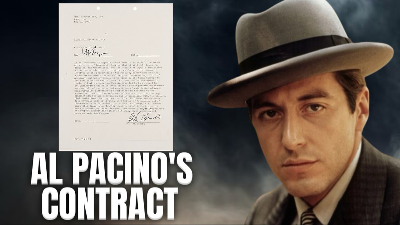 Al Pacinos CRAZY Contract For The God Father II