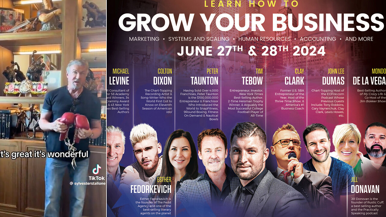 Sylvester Stallone | When We Force Ourself Into Tough Situations, Whats What the Human Creature Is Supposed to Do. - Stallone + The 6th Day Principle + Tebow Joins June 27-28 Business Workshop (30 Tix Remain)