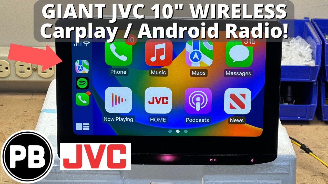 #1 Biggest 10 JVC Wireless CarPlay / Android Radio Demo! | KW-Z1000W