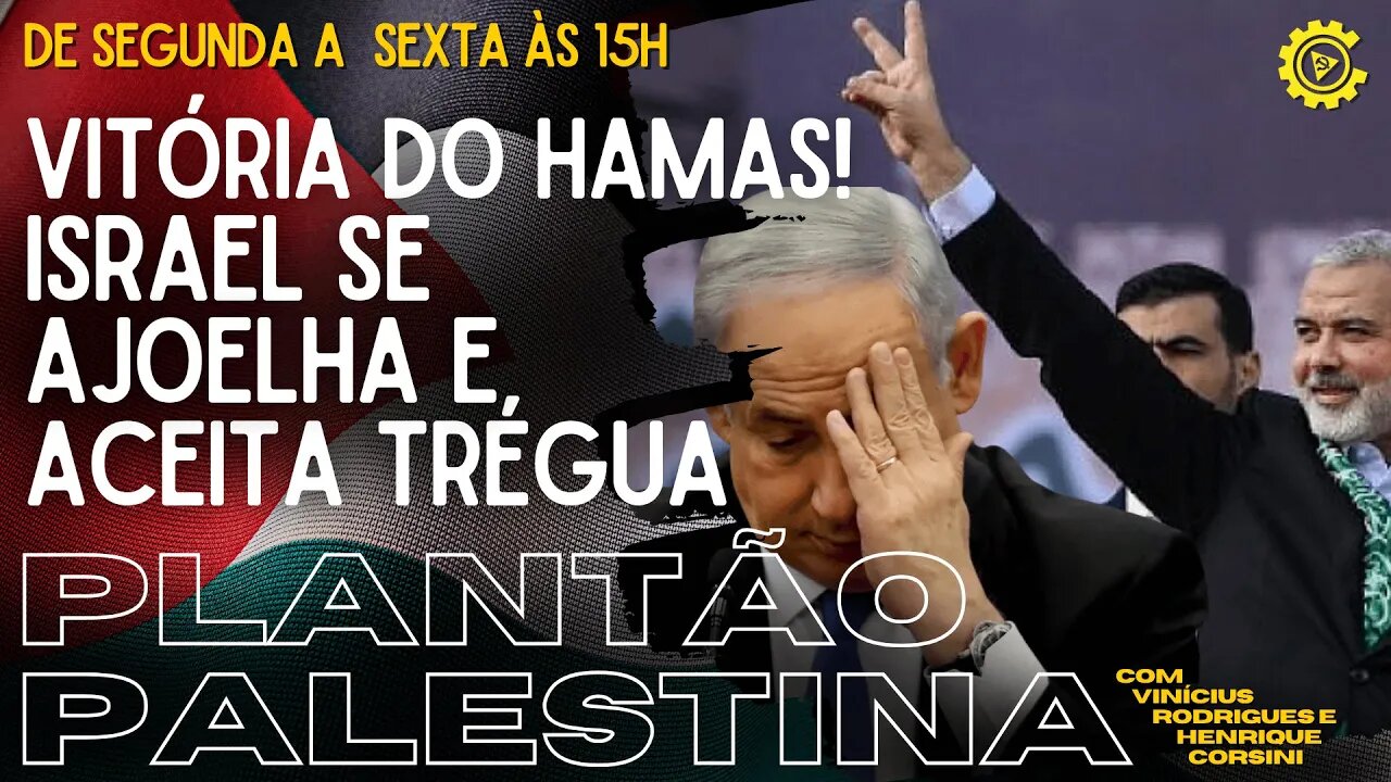 Vitória do Hamas! Israel se ajoelha e aceita trégua - Plantão Palestina nº 6 - 22/11/23