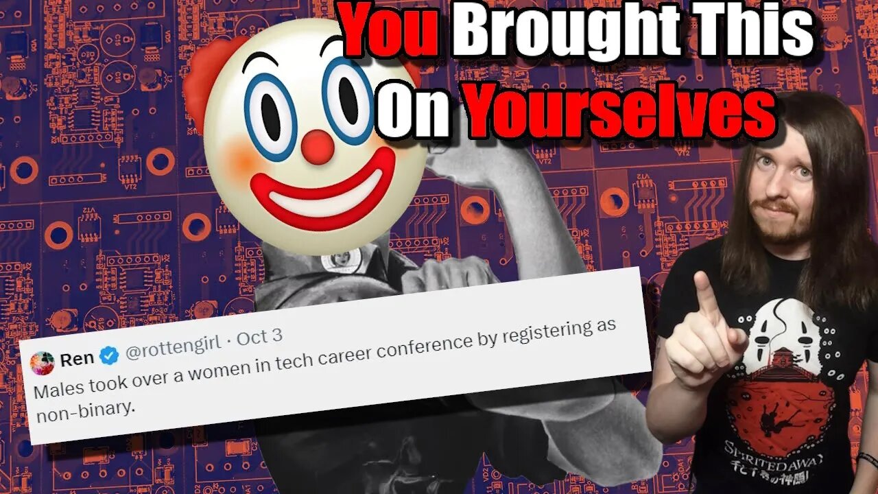 Men Invade Womens Only Tech Conference Claiming To be Non Binary