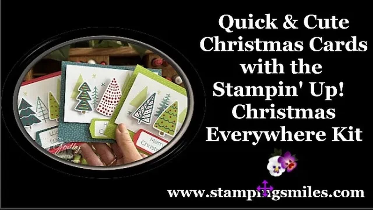 Quick and Cute Christmas Cards with Stampin Up! Christmas Everywhere Kit
