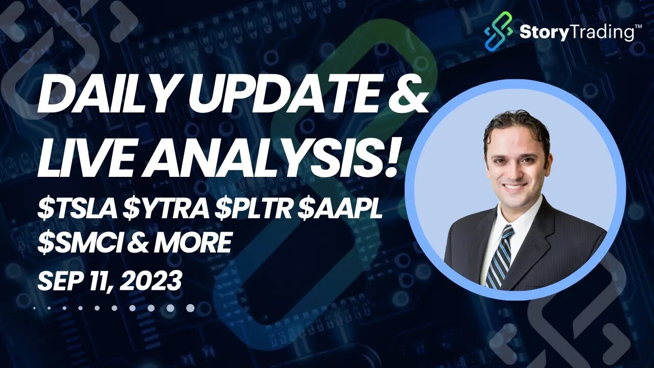 Daily Update & Live Analysis: $TSLA $YTRA $PLTR $AAPL $SMCI & more...