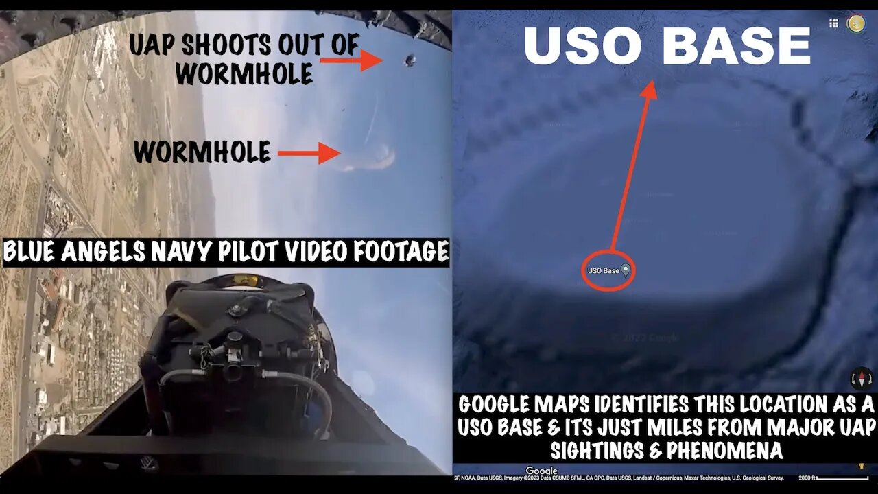 USO Base Discovered & Pilot Films Vortex, UAP Shoots Out of It!