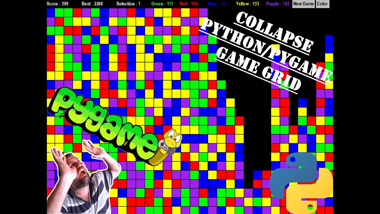 Collapse - Collapse Part 2 | Python | Pygame Module | Programming Beginners