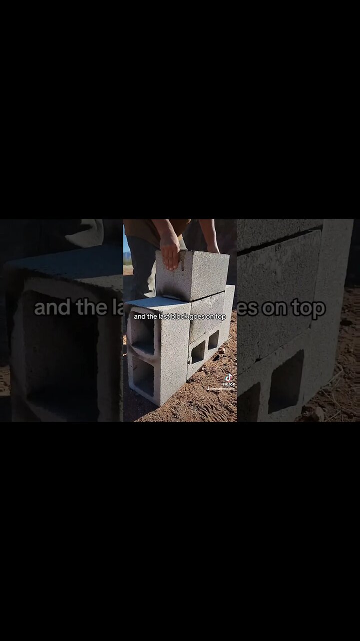 Building A Two Burner Rocket Stove Using Cinder Blocks #offgrid #diy #cooking