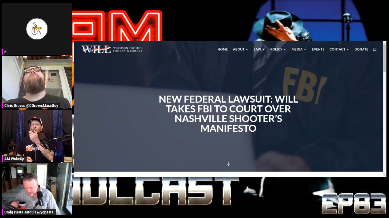 WILL SUES FBI FOR NASHVILLE SHOOTERS MANIFESTO TNP CLIPS EP83