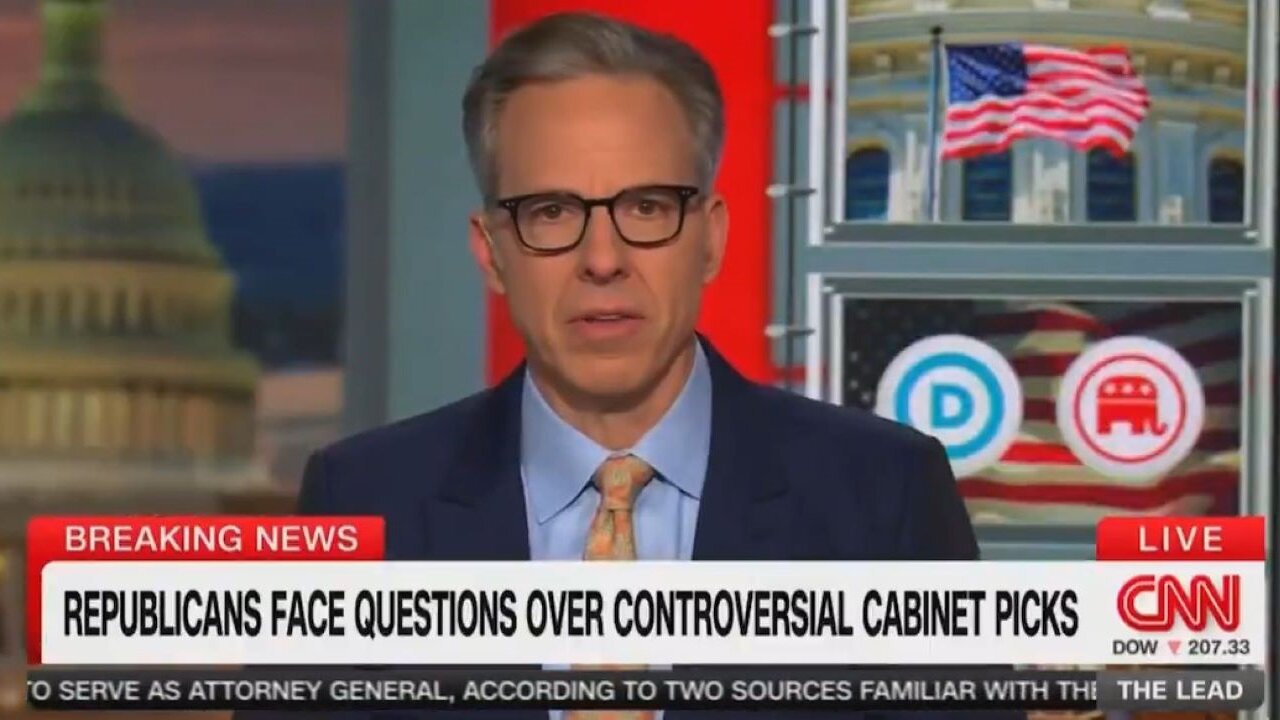 Jake Tapper Is Not Taking The RFK Jr. Nomination Well: Well America, I Hope You Like Measles
