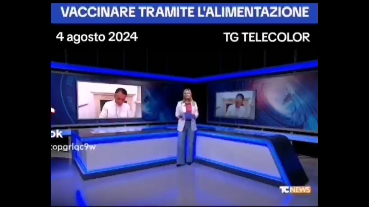 TG TELECOLOR - MRNA: <<Vaccinare attraverso il cibo>> 4 agosto 2024