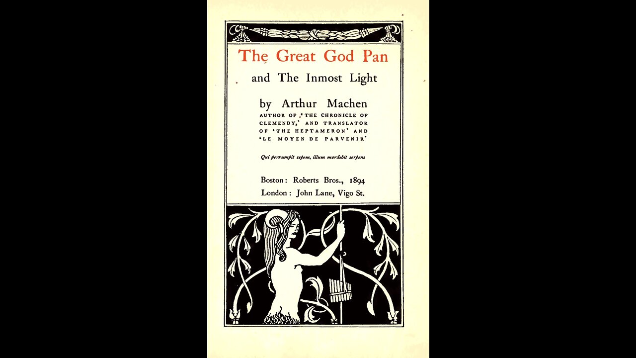 The Great God Pan by Arthur Machen