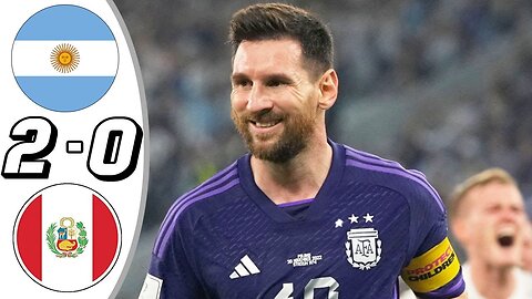 Messi 2 GOAL💥 Argentina vs Peru 2-0 - All Goals & Highlights - 2023