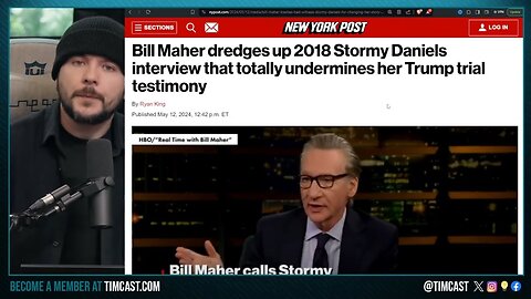 Bill Maher PROVES Stormy Daniels LIED In Court In Unearthed Video, Even HE Sees Trump Case IS FRAUD