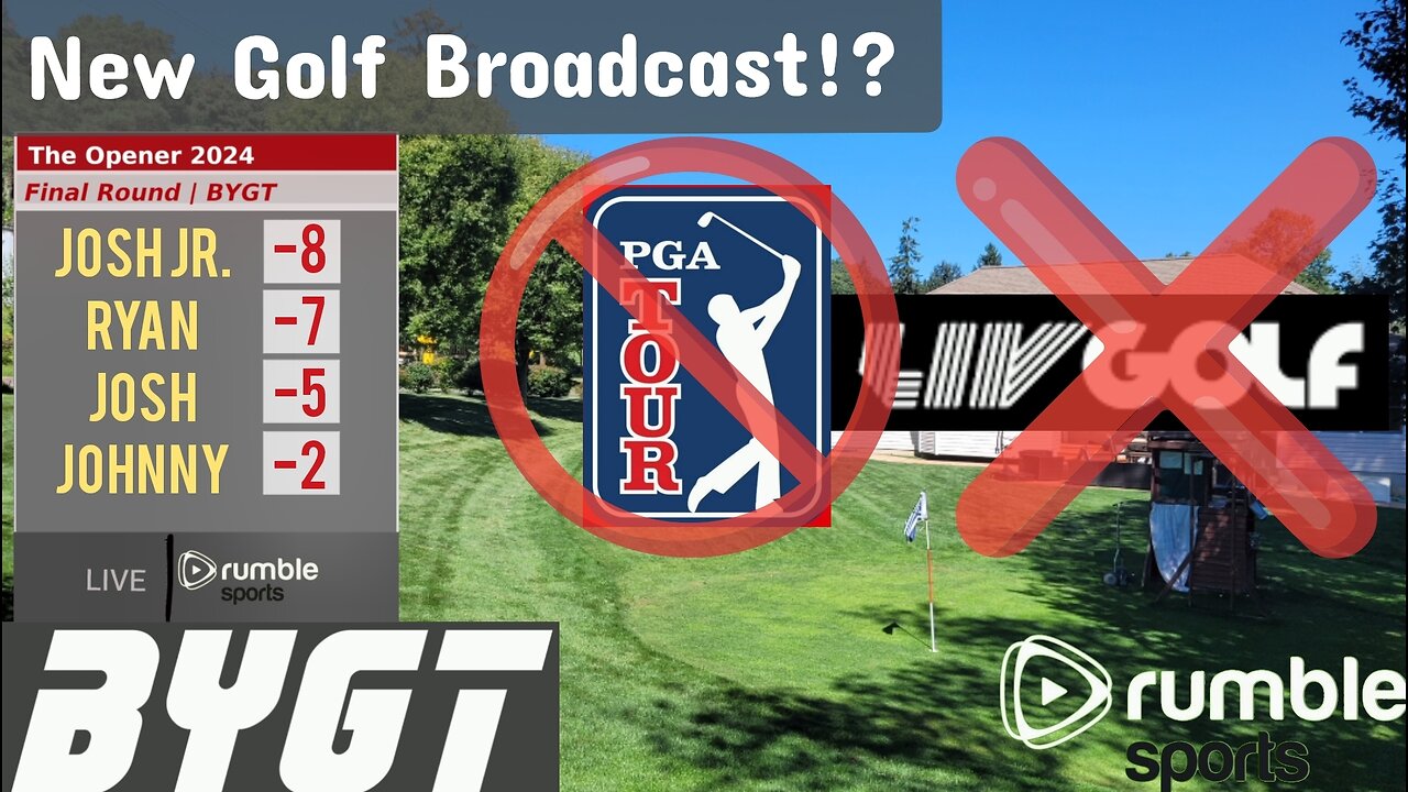 BIG NEWS: Worlds First Backyard Golf Tournament BROADCAST (BYGT)