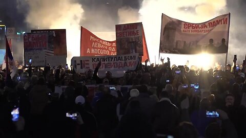Serbia: 'No to capitulation' - Thousands rally against Franco-German proposal in Belgrade 17.03.2023