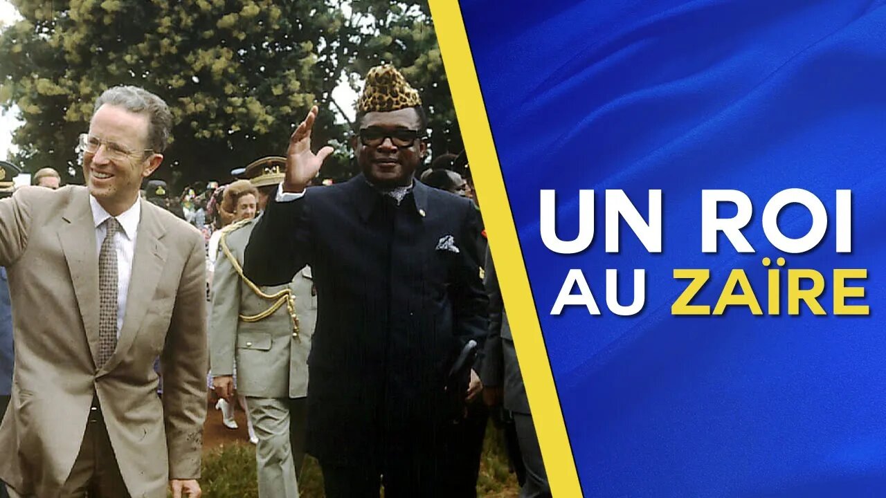 Le roi Baudouin visite le Zaïre pour le 25e anniversaire de lindépendance du pays.