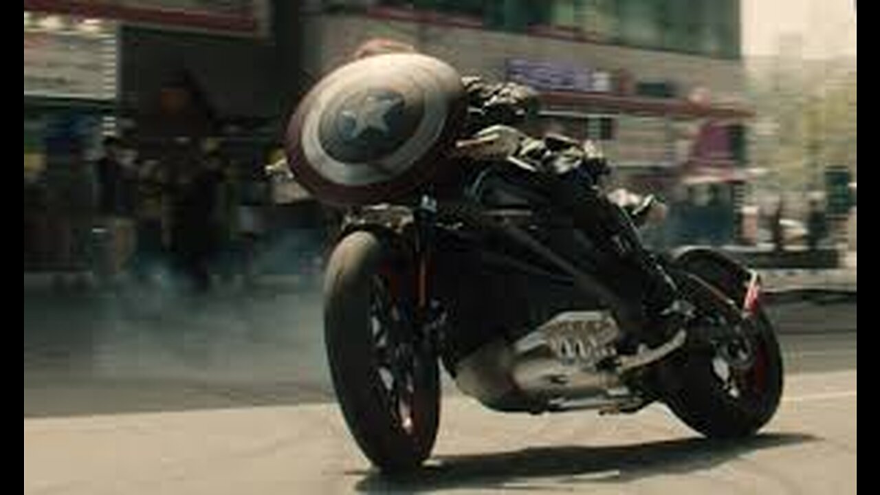 The best bike scene of marvel universe -wolverine,captain america ,deadpool,buck