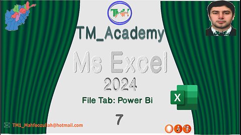 Excel 2024: File Tab:Power BI (Simple)