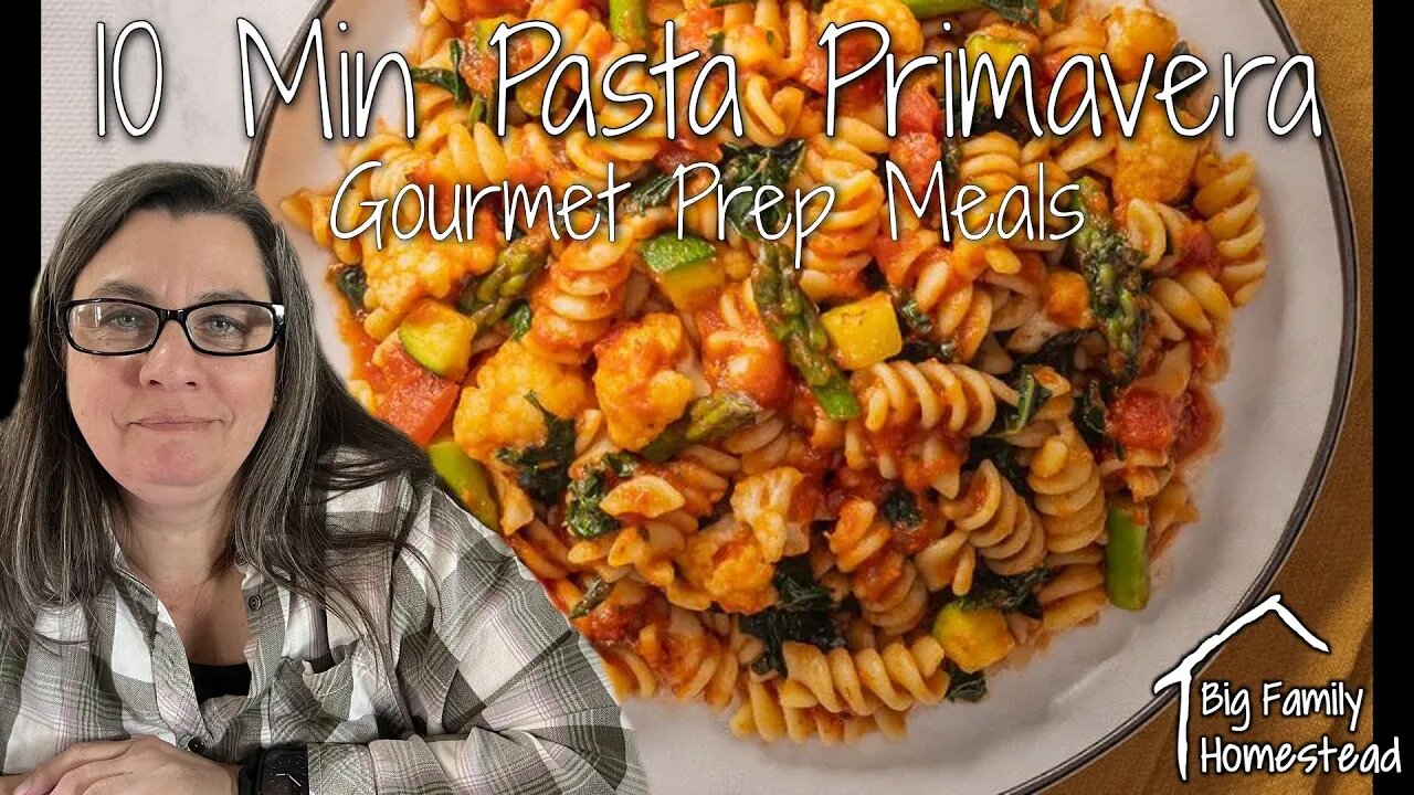 🔥10 Min Pasta Primavera 🔥You Wont Believe The Taste Of This Gourmet Prep Delight