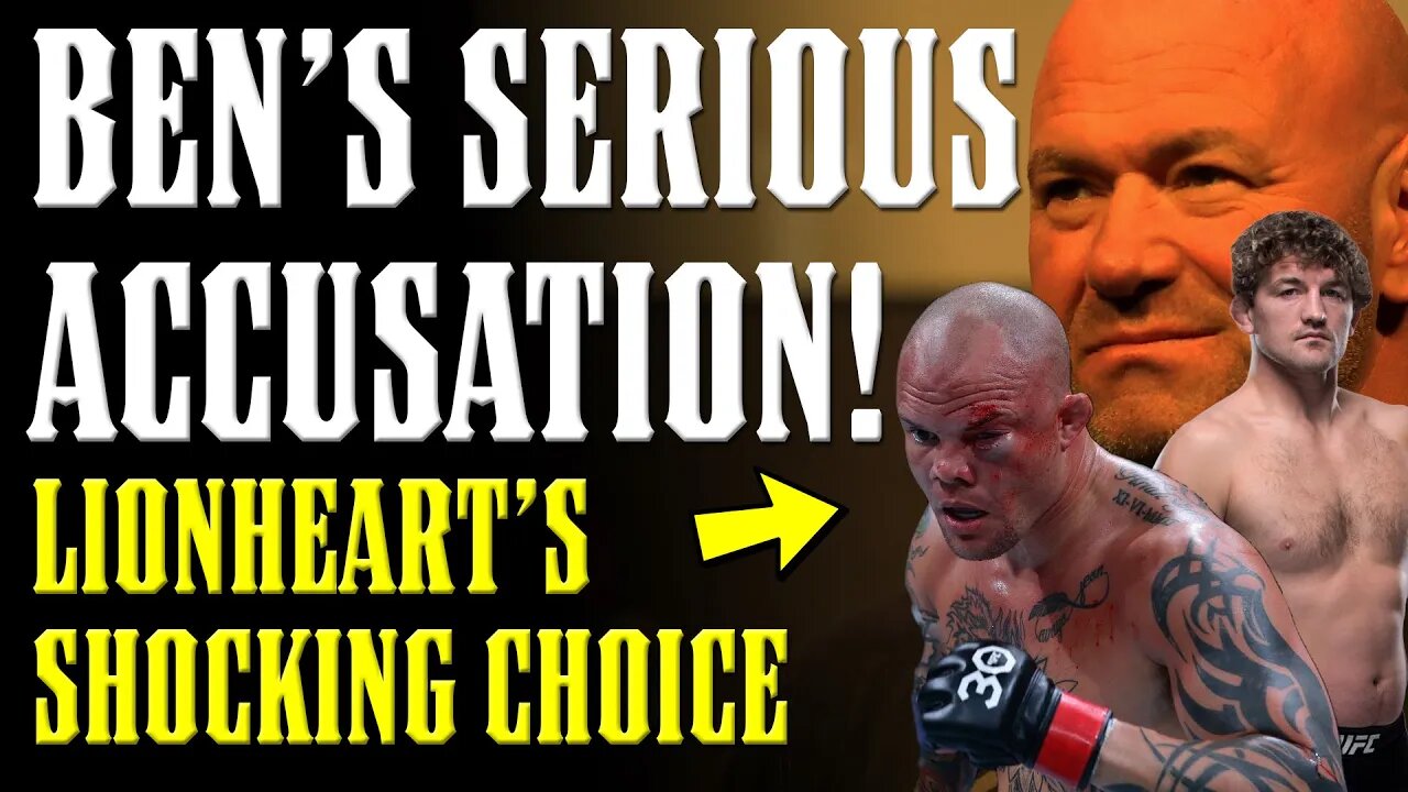 Ben Askren says UFC RIGGED a FIGHT!! & Anthony Smiths SHOCKING Choice Explained!!