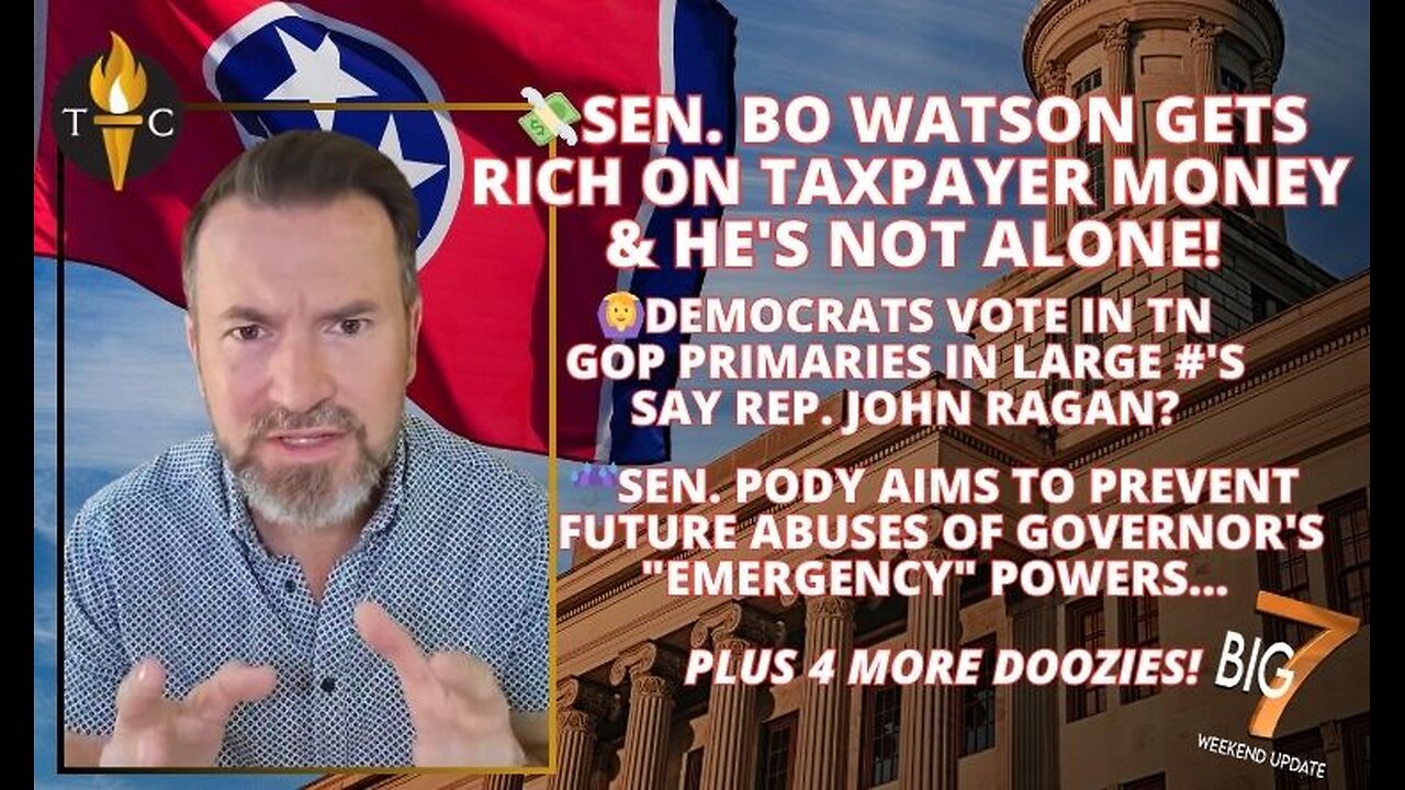 Sen. Watson Gets Rich on Taxpayer Money & Hes Not Alone! / Dems Vote In TNGOP Primaries In Huge #s