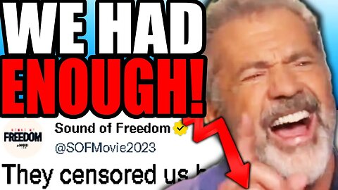 Sound of Freedom Star And Mel Gibson DESTROY Woke Media BURYING Film.. they won't show you this