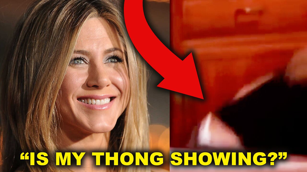 Jennifer Aniston White Thong Slip on Friends