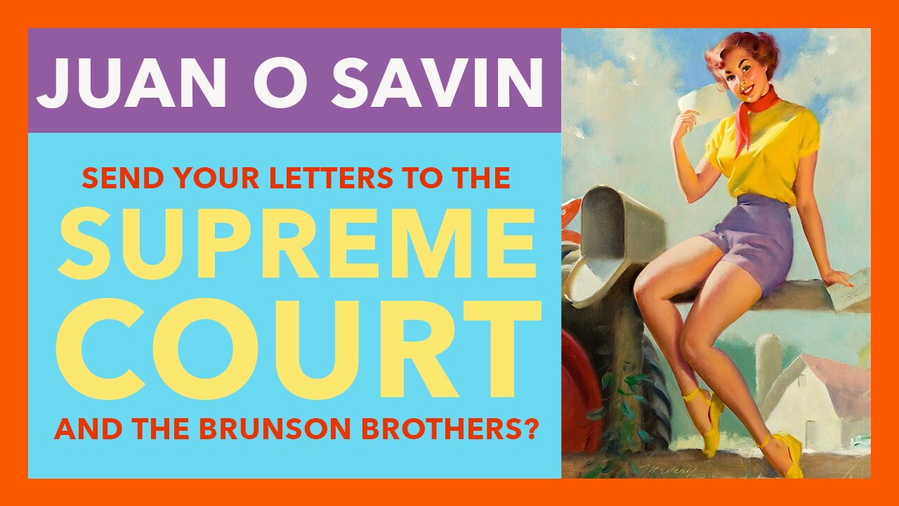 Juan O Savin: Did you send your letters? Step-by-step instructions