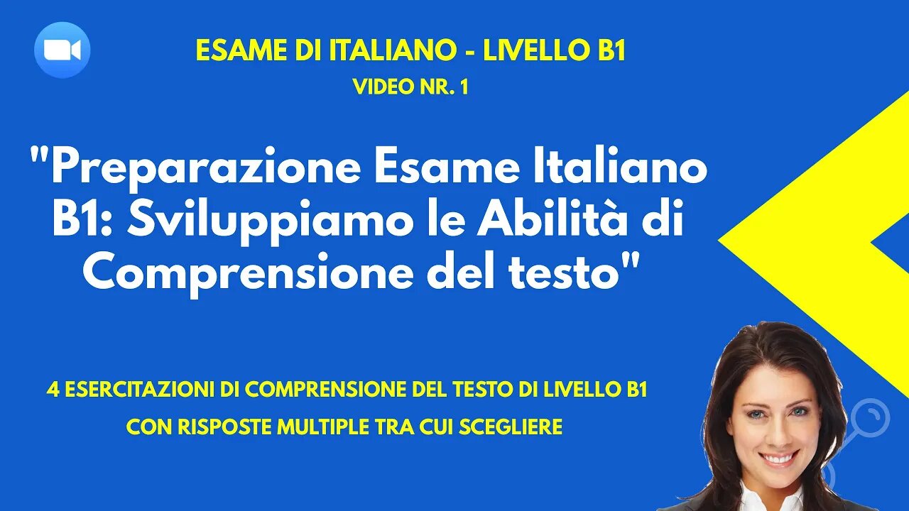 Preparazione Esame Italiano B1: Sviluppiamo le Abilità di Comprensione del testo con esercitazioni