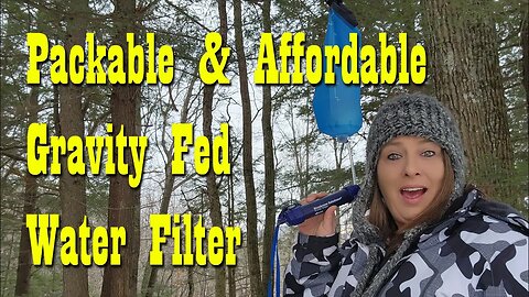 Filtering Water with Membrane Solutions Gravity Fed Water Filter ~ Preparedness