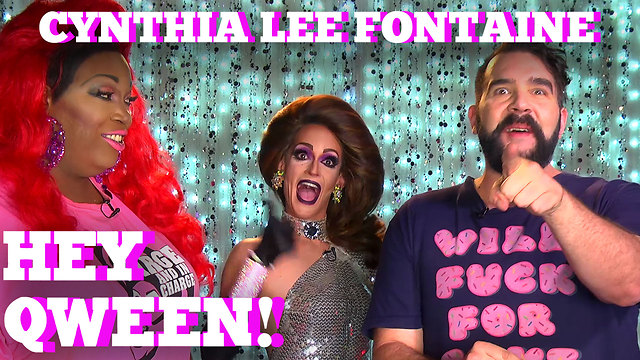 CYNTHIA LEE FONTAINE of RUPAULS DRAG RACE on HEY QWEEN! PROMO!