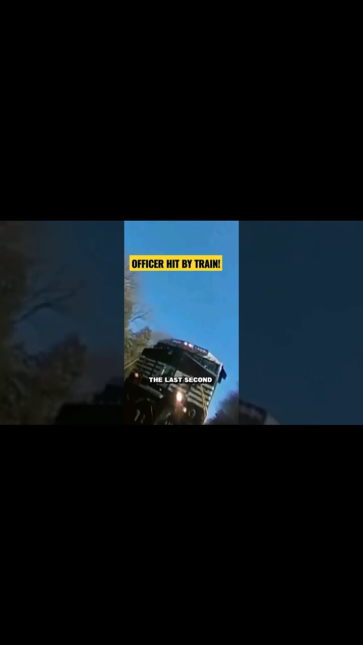 Cop Runs Into Train During Chase