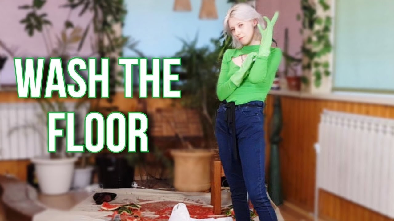After the Slice: Tackling Watermelons aftermath | Clean the floor