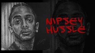 Time lapse drawing of NIPSEY HUSSLE